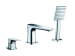 MONACO  bateria wannowa 3-otworowa  MON-BWW.080C kolor chrom połysk Blue Water