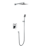 MONACO  zestaw kabinowy prysznicowy podtynkowy z deszczownicą MON-ZKP.150C chrom połysk Blue Water