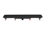 JomoTech Exclusive 40  Flis odpływ liniowy 65 cm czarny mat odwracany ruszt