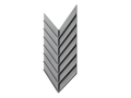 VHCT beton architektoniczny panel 3D PB 45 Ornato 118,8 x 60 x 2,5 cm