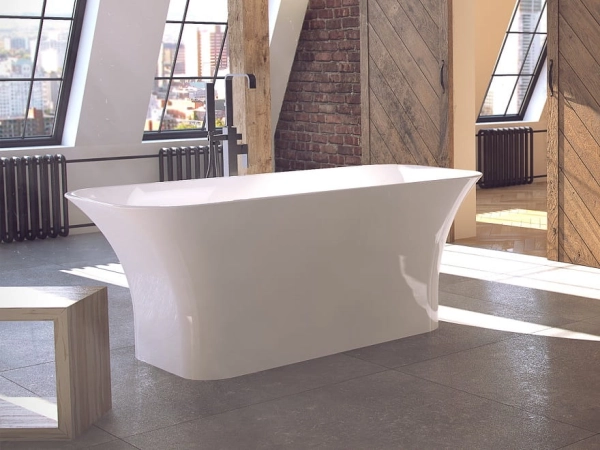 Besco ASSOS wolnostojąca wanna  160x70 cm + syfon Klik-Klak gratis + dostawa gratis !