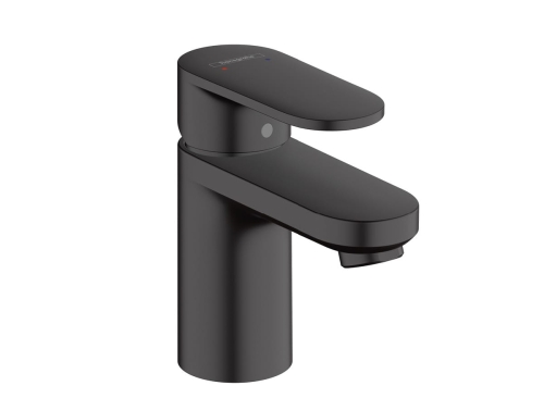 Vernis blend  jednouchwytowa bateria umywalkowa 70 z kompletem odpływowym czarny mat