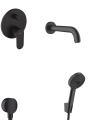 hansgrohe Vernis Blend kompletny wannowy zestaw podtynkowy z wylewką scienną  204 mm