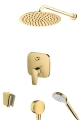 hansgrohe Talis E kompletny prysznicowy zestaw podtynkowy z deszczownicą Oltens Vindel 30 cm