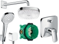 Hansgrohe LOGIS 714005000 zestaw podtynkowy z deszczownicą 26524400 Croma Select E 180