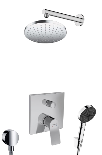 hansgrohe Vivenis kompletny prysznicowy zestaw podtynkowy z deszczownicą 200 1 Jet chrom połysk