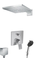 hansgrohe Vivenis kompletny prysznicowy zestaw podtynkowy z deszczownicą Raindance E 300 1jet chrom połysk