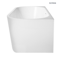 Oltens Delva wanna wolnostojąca przyścienna 170x80 cm akrylowa owalna biała 12019000