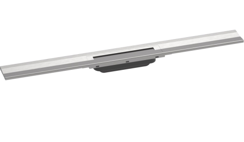 hansgrohe RainDrain Flex element zewnętrzny odpływu 700 z możliwością przycięcia i do montażu w podłodze przy ścianie stal szlachetna szczotkowana