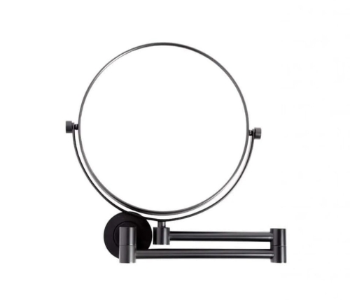 STELLA lusterko kosmetyczne obrotowe proste/powiększające x 3 czarny mat 22.01130-B