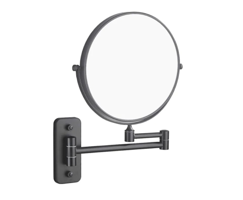 STELLA lusterko kosmetyczne obrotowe proste/powiększające x 3 czarny mat 22.01230-B