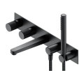 Omnires Contour bateria wannowa podtynkowa 5-otworowa antracyt szczotkowany CT8037/1AT