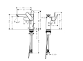 hansgrohe Talis E 150 bateria umywalkowa z kompletem odpływowym 71754670 czarny mat