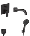 hansgrohe Vernis Shape kompletny wannowy zestaw podtynkowy z wylewką ścienną 204 mm
