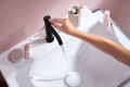 hansgrohe Tecturis S 110 bateria umywalkowa CoolStart EcoSmart z kompletem odpływowym czarny mat 73314670