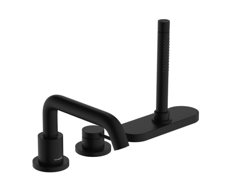 hansgrohe Tecturis S 3-otworowa bateria wannowa czarny mat 73447670