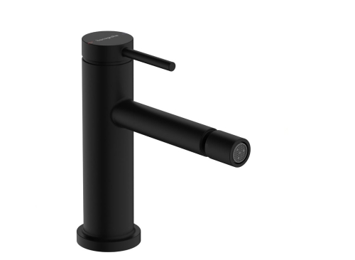 hansgrohe Tecturis S bateria bidetowa z kompletem odpływowym czarny mat 73201670