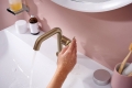 hansgrohe Tecturis S 110 Fine bateria umywalkowa CoolStart EcoSmart z kompletem odpływowym brąz szczotkowany 7332014