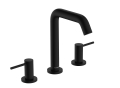 hansgrohe Tecturis S 150 Fine 3-otworowa bateria umywalkowa EcoSmart z kompletem odpływowym czarny mat 73330670