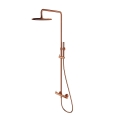Omnires Y zestaw prysznicowy natynkowy z deszczownicą ø 25 cm miedź szczotkowana Y1244MCPB