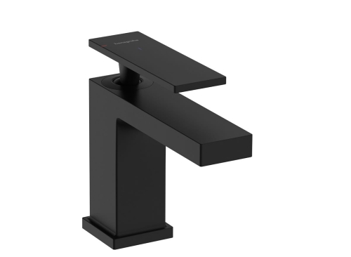 hansgrohe Tecturis E 80 bateria umywalkowa CoolStart EcoSmart z kompletem odpływowym czarny mat 73002670