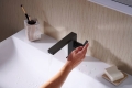 hansgrohe Tecturis E 110 Fine bateria umywalkowa CoolStart EcoSmart z kompletem odpływowym czarny mat 73020670