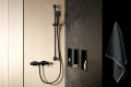 hansgrohe Tecturis E bateria prysznicowa ścienna natynkowa czarny mat 73620670