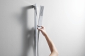 hansgrohe Pulsify E zestaw prysznicowy 100 1 jet EcoSmart z drążkiem 65 cm chrom połysk 24371000