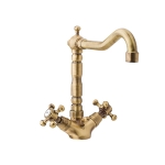 REITANO Atea wysoka bateria umywalkowa R337BR bronzo