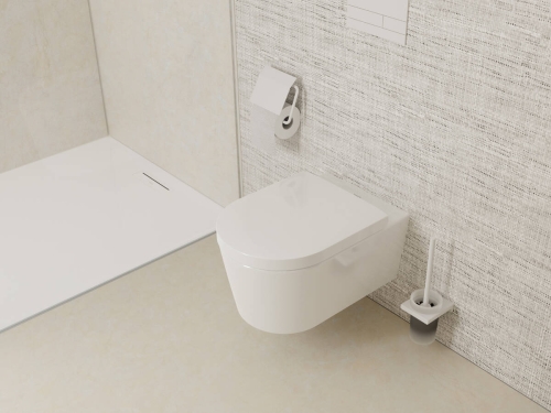 hansgrohe EluPura S Miska wisząca WC 540 bezkołnierzowa AquaFall Flush z deską WC Original S ,SoftClose
