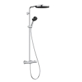 hansgrohe Pulsify S Puro zestaw prysznicowy 260 1jet EcoSmart z Ecostat Fine i główką prysznicową 3jet 24237000 Chrom Połysk