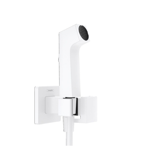 hansgrohe Główka prysznicowa Bidette 1jet S EcoSmart z mieszaczem, uchwytem i wężem prysznicowym 125 cm 29233700 Biały Matowy