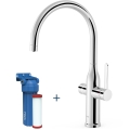 Tres dwudrożna bateria kuchenna do wody wodociągowej i filtrowanej 23045301 Chrom Połysk