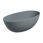 Omnires Shell M+ Wanna wolnostojąca 148 x 75 cm Kolor: Ash Grey mat (AG) SHELL148WWAG