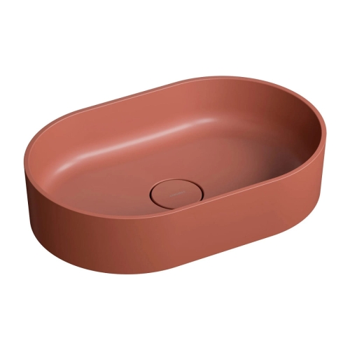 Omnires OVO M+ umywalka nablatowa 55 x 36 cm Terracotta Mat OVOUNTE