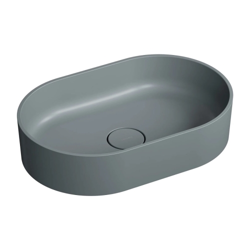 Omnires OVO M+ umywalka nablatowa 55 x 36 cm Ash Grey Mat OVOUNAG