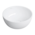 Omnires Shell M+ umywalka nablatowa Ø35 cm Biały Połysk SHELL350UNBP
