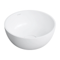 Omnires Shell M+ umywalka nablatowa Ø35 cm Biały Mat SHELL350UNBM