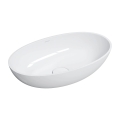 Omnires Shell M+ umywalka nablatowa 60 x 35 cm Biały Połysk SHELLUNBP