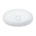 Omnires Shell M+ umywalka nablatowa 60 x 35 cm Biały Połysk SHELLUNBP