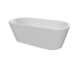 AD Naturalnie Rongbuk Evo 150 x 75 cm wolnostojąca wanna akrylowa w kolorze białym AWW-012-150ZP