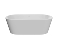 AD Naturalnie Rongbuk Evo 150 x 75 cm wolnostojąca wanna akrylowa w kolorze białym AWW-012-150ZP