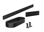 hansgrohe WallStoris zestaw akcesoriów Czarny Mat 27967670 