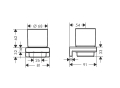hansgrohe AddStoris kubek na szczoteczki Czarny Mat 41749670 schemat