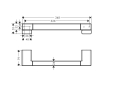 hansgrohe AddStoris Q uchwyt Czarny Chrom Szczotkowany 41744340  schemat