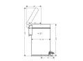 hansgrohe AddStoris kosz na śmieci 3 l Czarny Mat 41775670 schemat