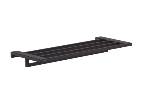 hansgrohe AddStoris Q półka na ręczniki z wieszakiem 65 cm Czarny Mat 41751670