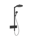 hansgrohe Raindance Alive S Komplet prysznicowy 300 2jet EcoSmart z termostatem ShowerSelect Comfort Czarny Mat 24596670