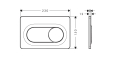 hansgrohe iFrame Original S Przycisk spłukujący Czarny Mat 66002670  schemat