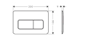 hansgrohe iFrame Original Q Przycisk spłukujący Biały Połysk 66001450 schemat